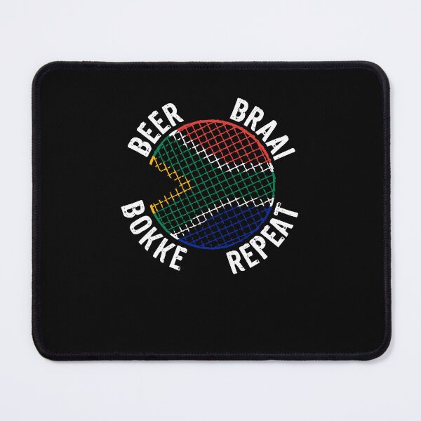 Item preview, South Africa Beer Braai Bokke Repeat Rugby Fan designed and sold by d247.