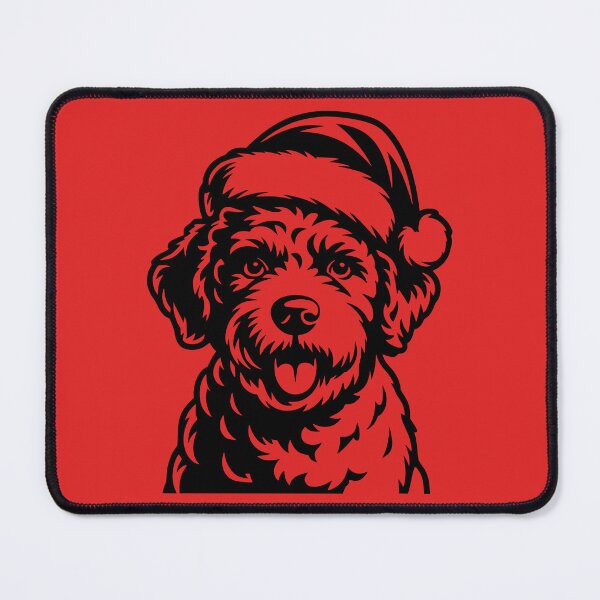 Item preview, Lagotto Romagnolo Wearing a Santa Hat designed and sold by theartfulaspie.