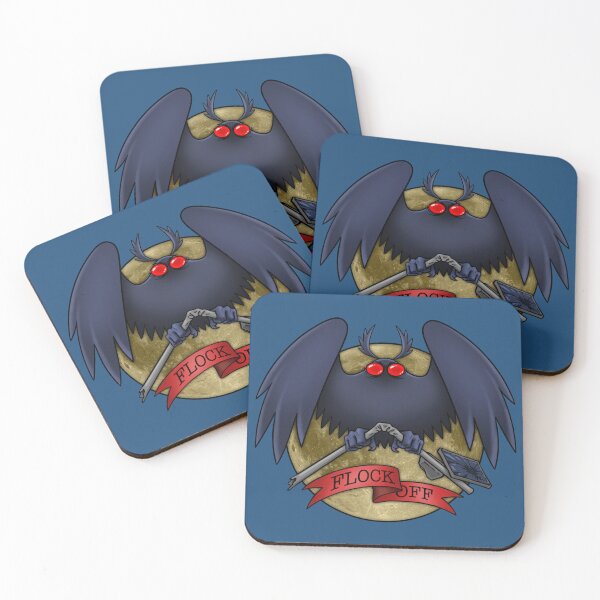 Item preview, Mothman Says Flock Off! designed and sold by Dead Possum Designs.