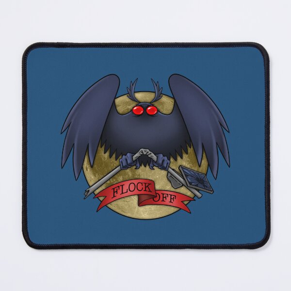 Item preview, Mothman Says Flock Off! designed and sold by Dead Possum Designs.