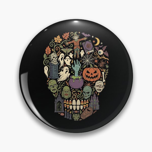 Item preview, Spooky Halloween Monsters Ghosts Pumpkin Mashup designed and sold by d247.