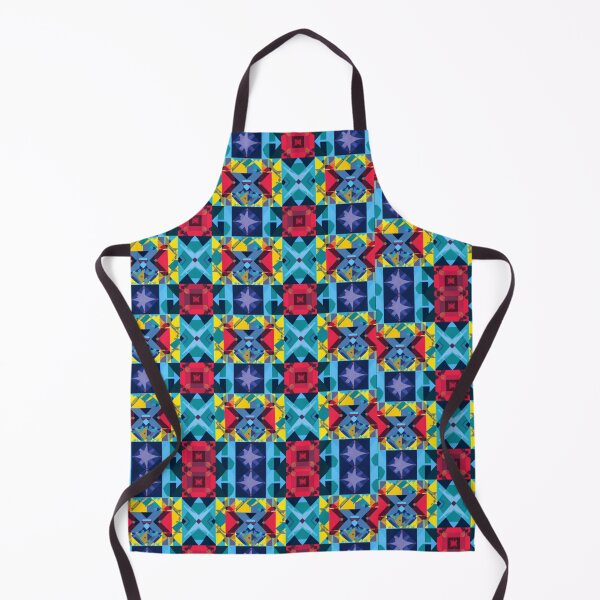 Item preview, Bold Colourful Geometric Kaleidoscope – Retro Abstract Tile Pattern designed and sold by My Gluten Free Life UK.