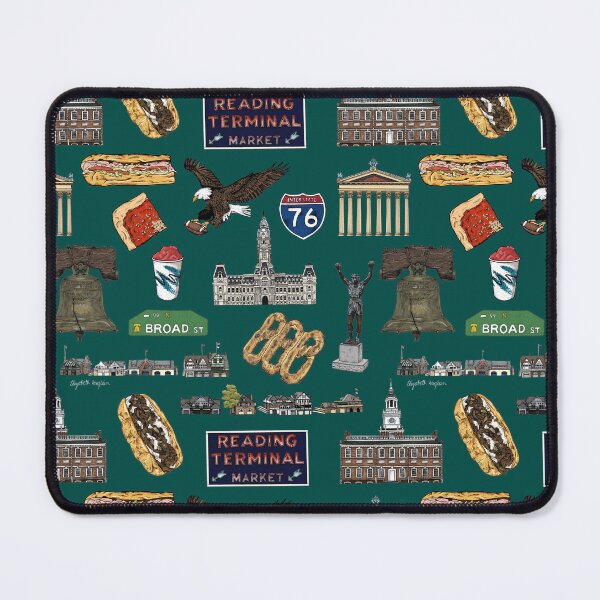 Item preview, Philly Pattern - Dark Green designed and sold by Elizabeth Weglein.