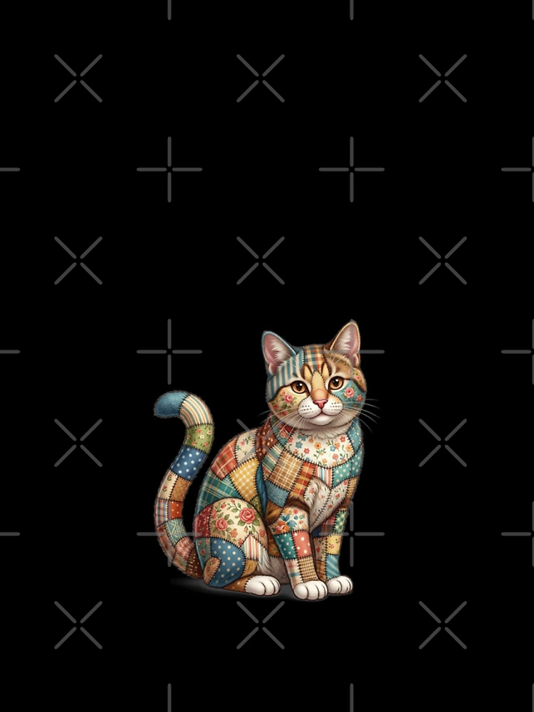 Thumbnail 4 of 4, iPhone Case, Patchwork Cat designed and sold by ReneMM.