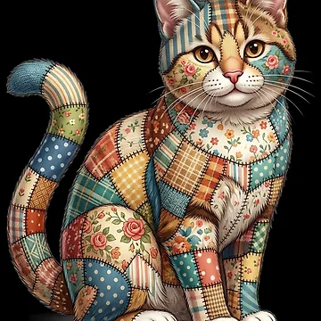 Artwork thumbnail, Patchwork Cat by ReneMM