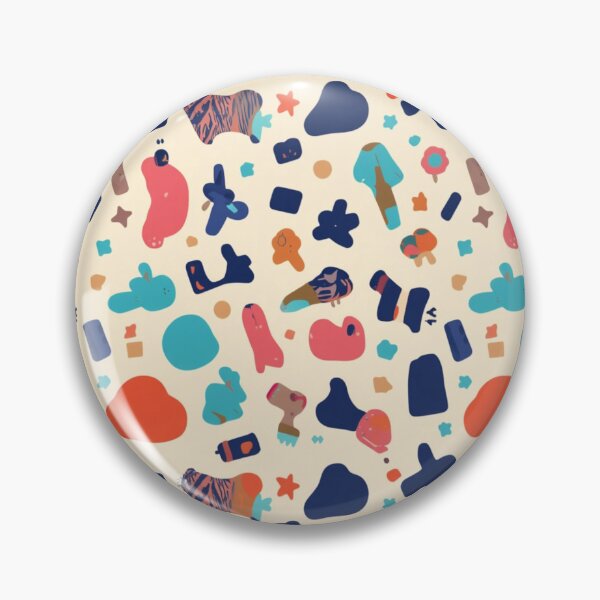 Item preview, Playful Colourful Abstract Doodles – Retro Memphis Pattern on Cream designed and sold by My Gluten Free Life UK.