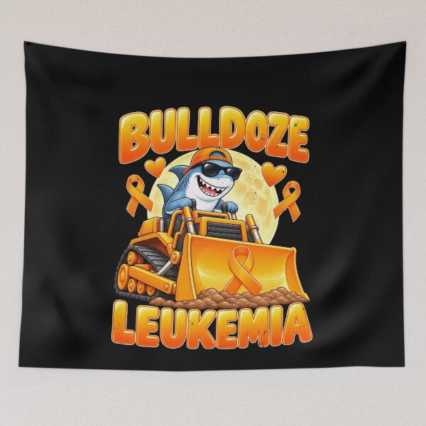Item preview, Leukemia Bulldozer Pun With a Shark designed and sold by elderberry.