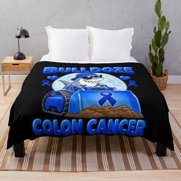 Item preview, Bulldozing Colon Cancer with Shark Humor designed and sold by elderberry.