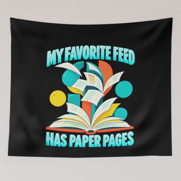 Item preview, Analog Revival Reading Humor About Paper Pages designed and sold by elderberry.