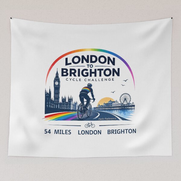 Item preview, London to Brighton 54 Mile Challenge designed and sold by cycleexplorers.