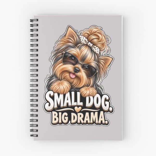 Item preview, Small Dog Big Drama Yorkie Shirt | Funny Yorkshire Terrier Messy Bun Dog Lover Gift designed and sold by Yorkie Magic Studio .
