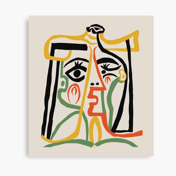 Picasso - Woman's head #1 Canvas Print