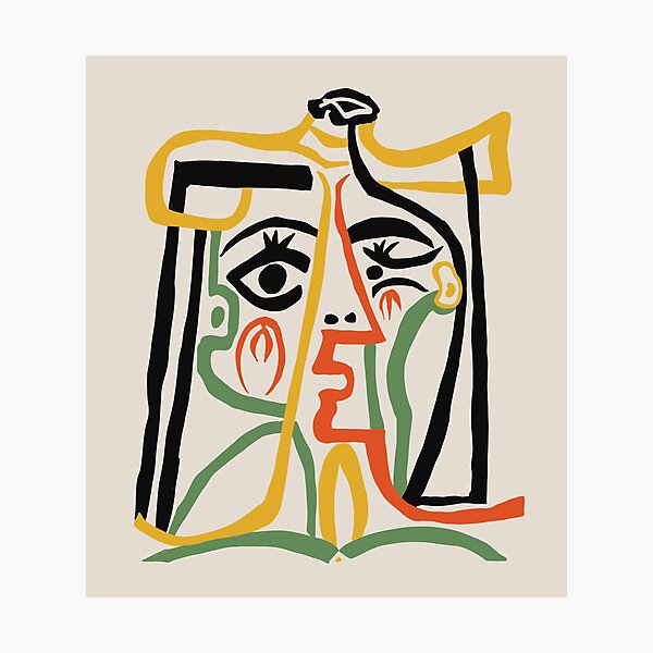 Picasso - Woman's head #1 Photographic Print