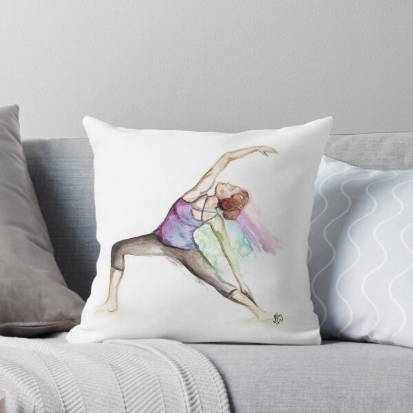 Yoga Series 6 Throw Pillow