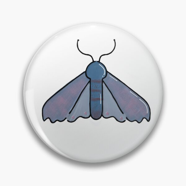 Item preview, Blue Moth with Eye Spots, Mystical Witchy Moth designed and sold by Lantern Hollow.