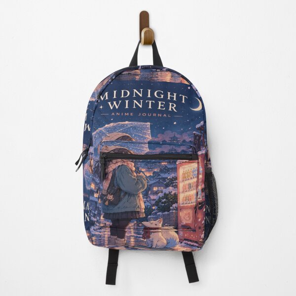 Item preview, Retro Anime Winter Night, Japanese Cityscape Art designed and sold by TulipsArtDesigns .