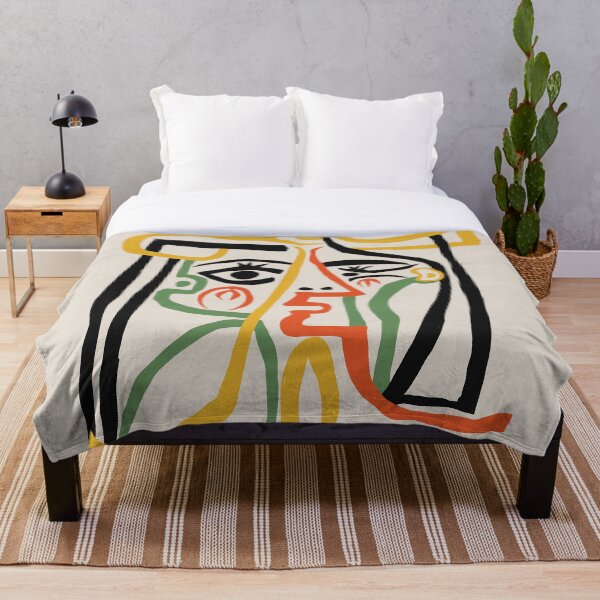 Picasso - Woman's head #1 Throw Blanket