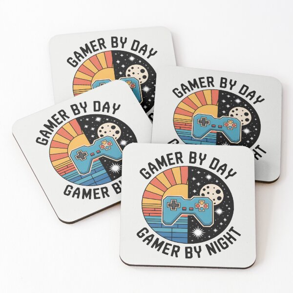Item preview, Gamer by Day, Gamer by Night – Funny Gaming Quote designed and sold by Jollys-ArtShop.