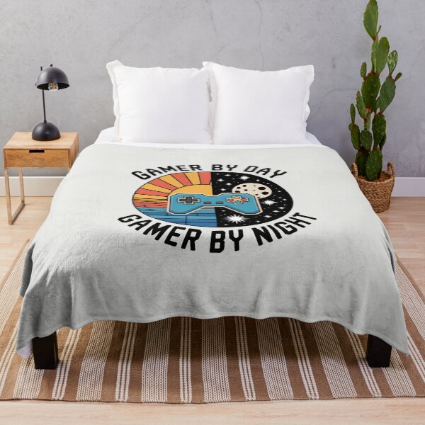 Item preview, Gamer by Day, Gamer by Night – Funny Gaming Quote designed and sold by Jollys-ArtShop.