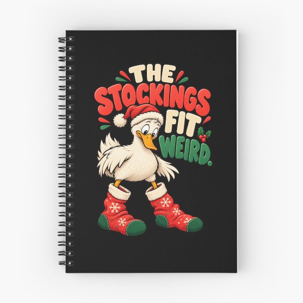 Item preview, Christmas Duck Stocking Humor - The Stockings Fit Weird designed and sold by MOTIFOLK.