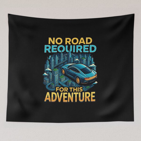 Item preview, No Road Required Future Car City Adventure designed and sold by AmeliaShirts.