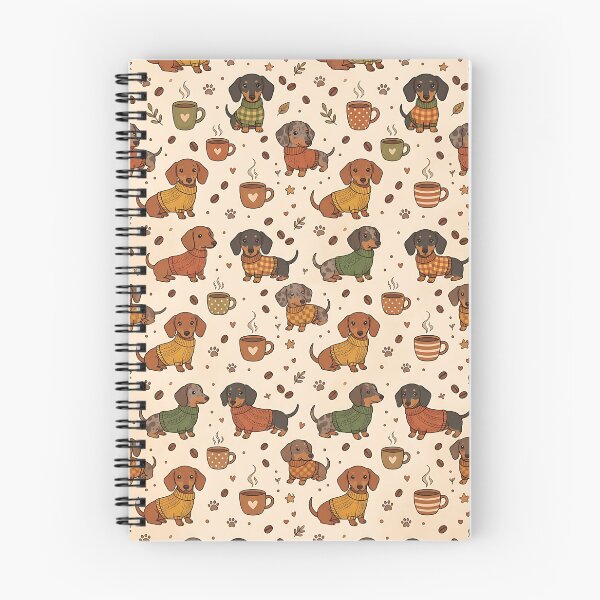 Item preview, Cute Dachshund Dog And Coffee Pattern designed and sold by wallpapersarts.