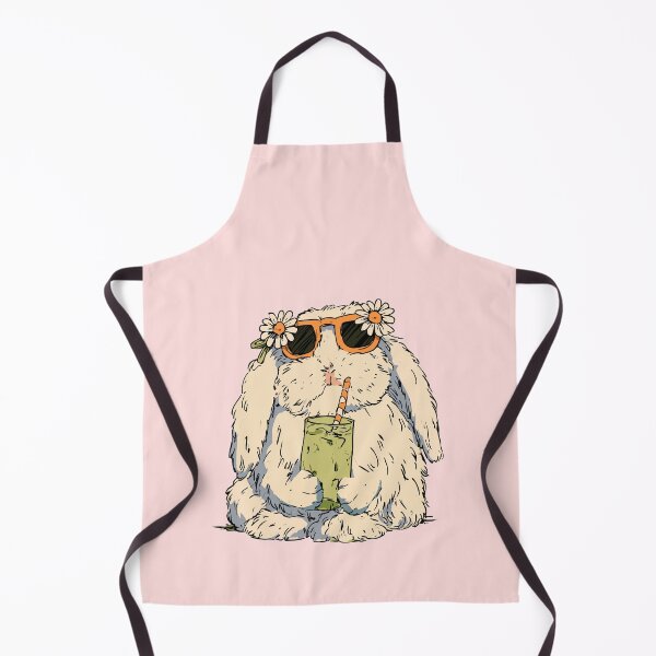 Item preview, Cool Bunny Drinking Iced Matcha Latte | Cozy Fall Autumn Aesthetic designed and sold by kuwagatamushi.
