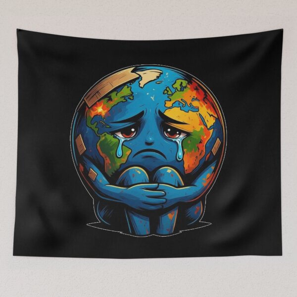 Item preview, The Earth Is Crying – Stop Wars, Save Humanity & Protect Our Planet designed and sold by JeraiffsonCorner .