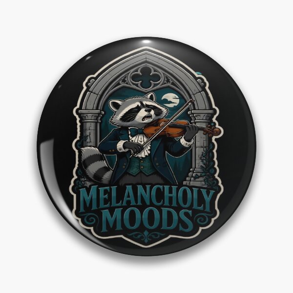 Item preview, Melancholy Moods Funny Raccoon Violin Gothic Arch designed and sold by PozivoPlus.