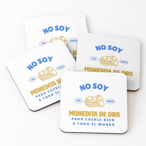 Item preview, No Soy Monedita De Oro - Gold Coin Funny Spanish Quote Typography designed and sold by chicaneo.