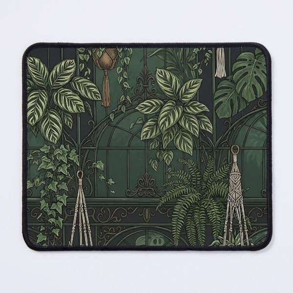 Item preview, Victorian Greenhouse Tropical Botany Seamless Pattern designed and sold by wallpapersarts.