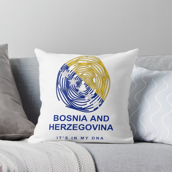 Item preview, Bosnia and Herzegovina It's in My DNA Fingerprint – Proud Bosnian Heritage Flag Gift designed and sold by youngVl.
