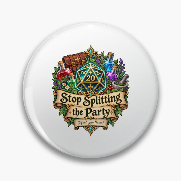 Item preview, Stop Splitting the Party Fantasy Healer Dice designed and sold by TeNovaStudio.