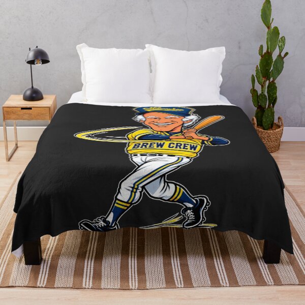 Item preview, Bob Uecker Cartoon Brew Crew Swinging Bat Milwaukee Yellow Blue Caricature Legend designed and sold by Pliable.