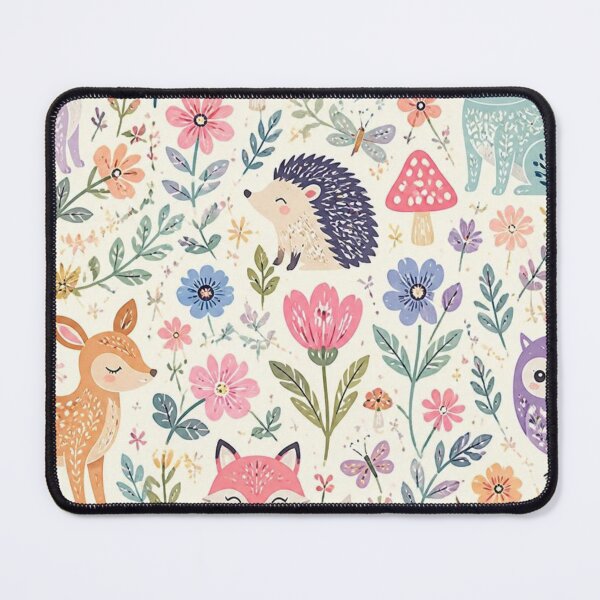 Item preview, Whimsical Woodland Garden – Cute Forest Animals and Wildflowers designed and sold by My Gluten Free Life UK.