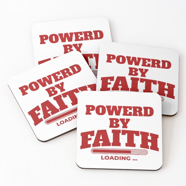 Item preview, Powered By Faith Loading - Bar Typography Islamic Design (V.1) designed and sold by D-Islamic.