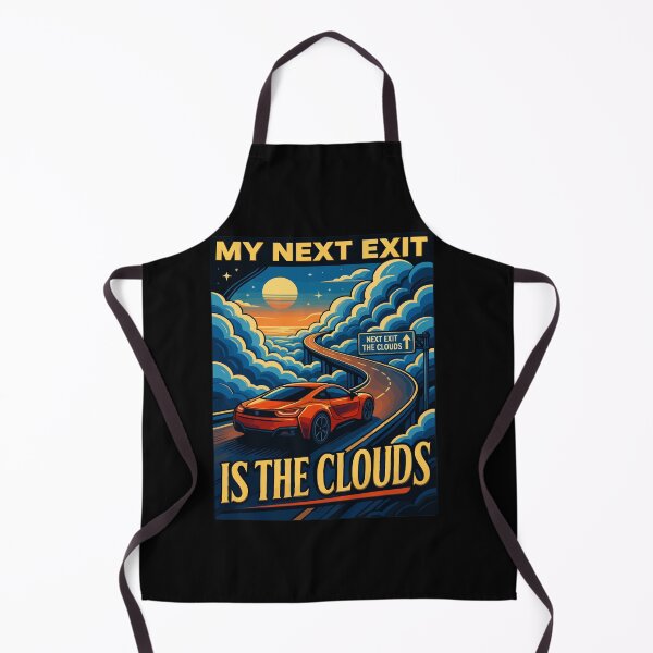 Item preview, My Next Exit Is The Clouds Car Dream Drive designed and sold by AmeliaShirts.