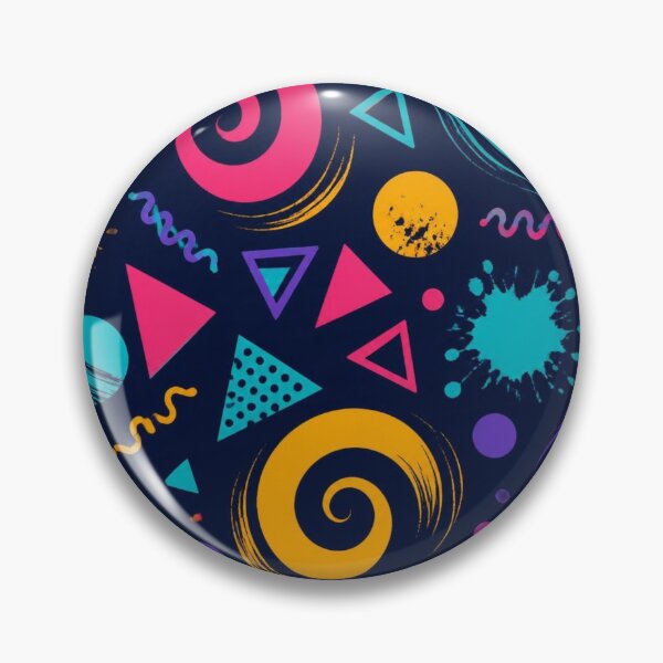 Item preview, Neon Retro Swirls – Colourful 80s Memphis Abstract Pattern designed and sold by My Gluten Free Life UK.