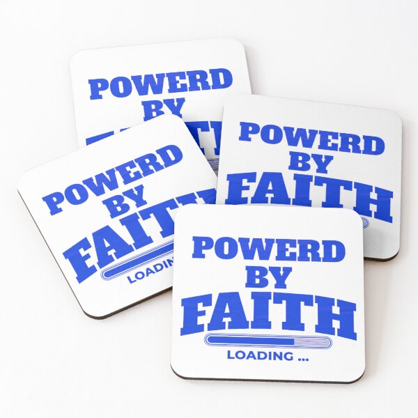 Item preview, Powered By Faith Loading - Bar Typography Islamic Design (V.2) designed and sold by D-Islamic.