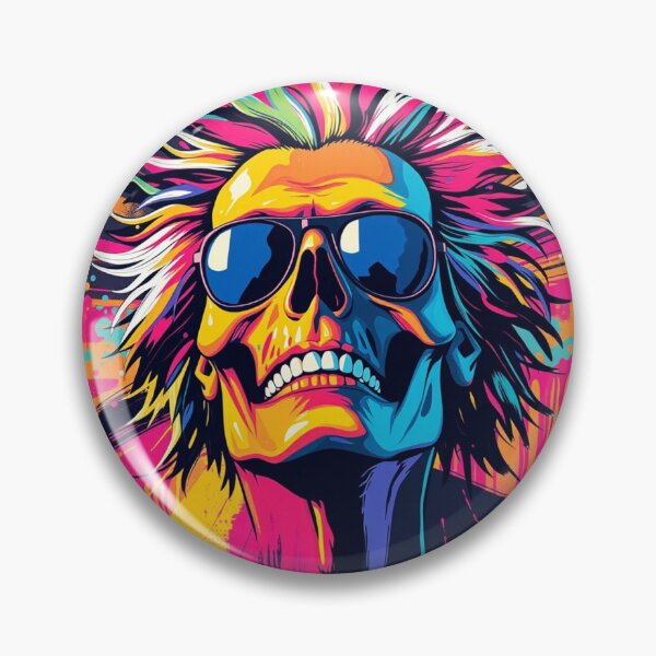 Item preview, Psychedelic Rock Star Skull designed and sold by ERODED SELF.