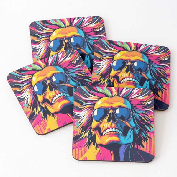 Item preview, Psychedelic Rock Star Skull designed and sold by ERODED SELF.