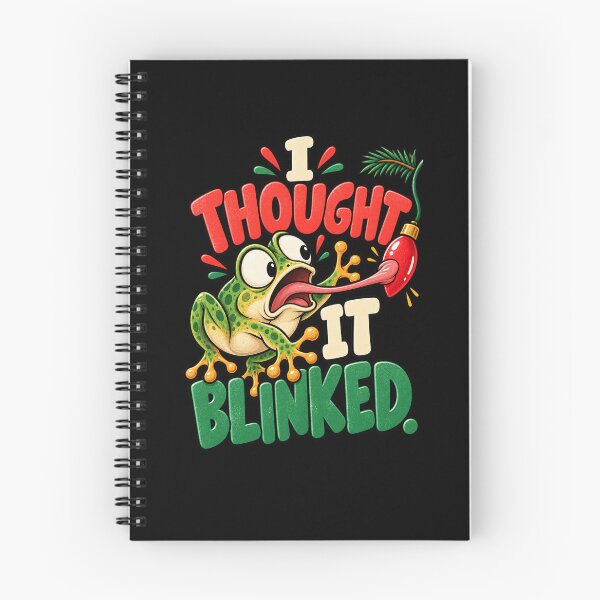 Item preview, Christmas Frog Light Humor - I Thought It Blinked designed and sold by MOTIFOLK.