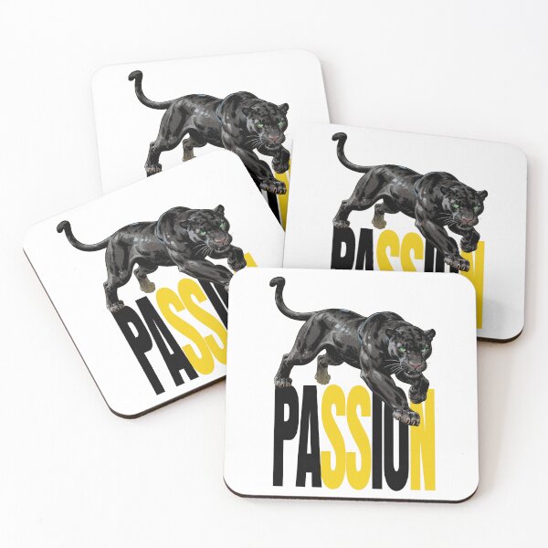 Item preview, Black Panther Passion Wild Animal Typography designed and sold by WildArtIT.