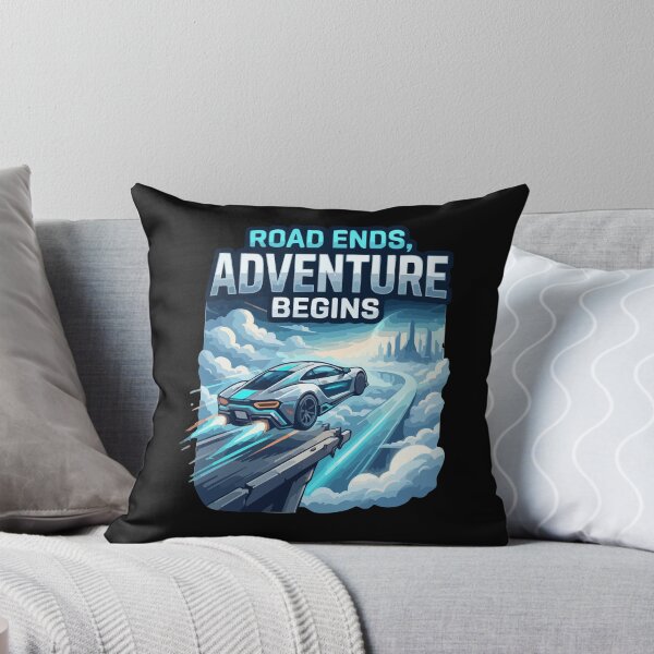 Item preview, Road Ends Adventure Begins Futuristic Car Drive designed and sold by AmeliaShirts.