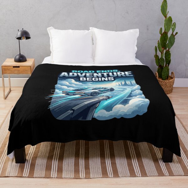 Item preview, Road Ends Adventure Begins Futuristic Car Drive designed and sold by Yhclothing99.