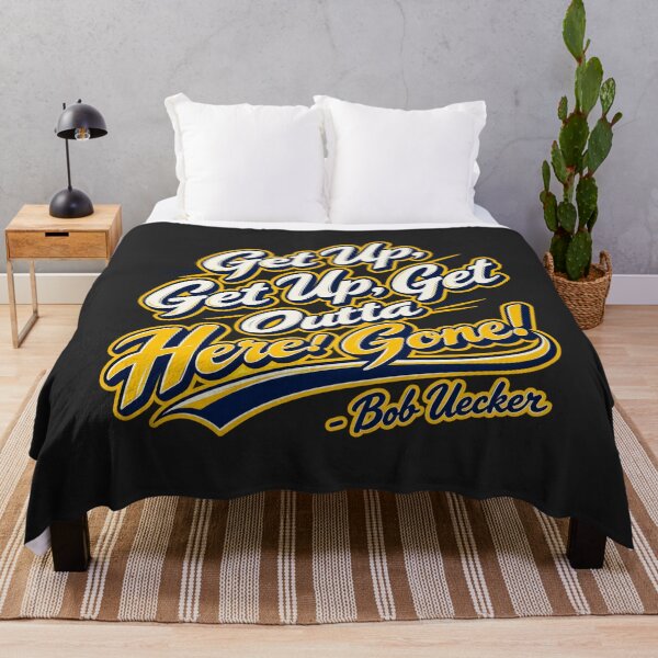 Item preview, Bob Uecker Get Up Get Up Get Outta Here Gone Classic Home Run Call Yellow Navy designed and sold by Pliable.