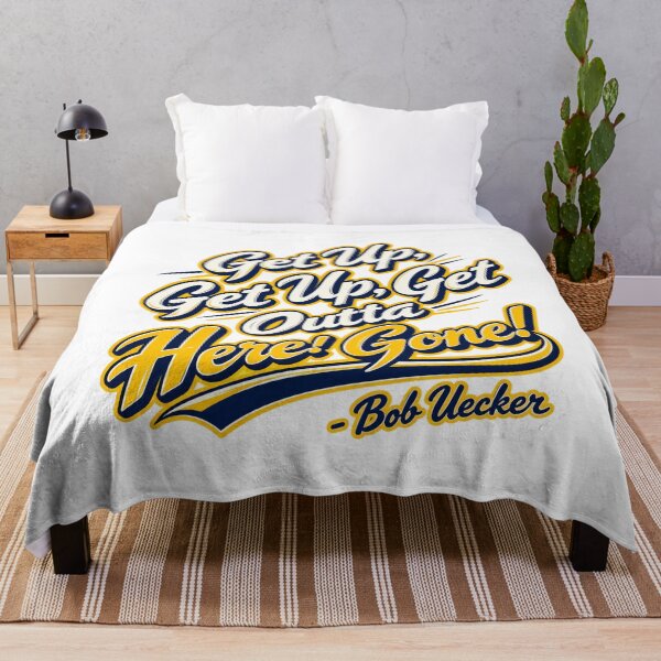 Item preview, Bob Uecker Get Up Get Up Get Outta Here Gone Classic Home Run Call Yellow Navy designed and sold by Pliable.