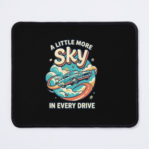 Item preview, A Little More Sky In Every Drive Retro Flying Car designed and sold by AmeliaShirts.