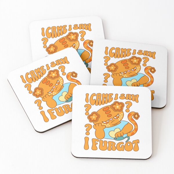 Item preview, I came saw I furgot, play on I came I saw I forgot with this grumpy Persian cat called Russel. designed and sold by Britishdelights.