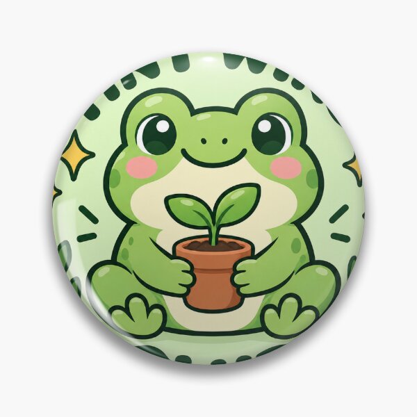 Item preview, Tiny Wins Club Cute Frog Sprout Positive Sticker designed and sold by Varaprasad43.
